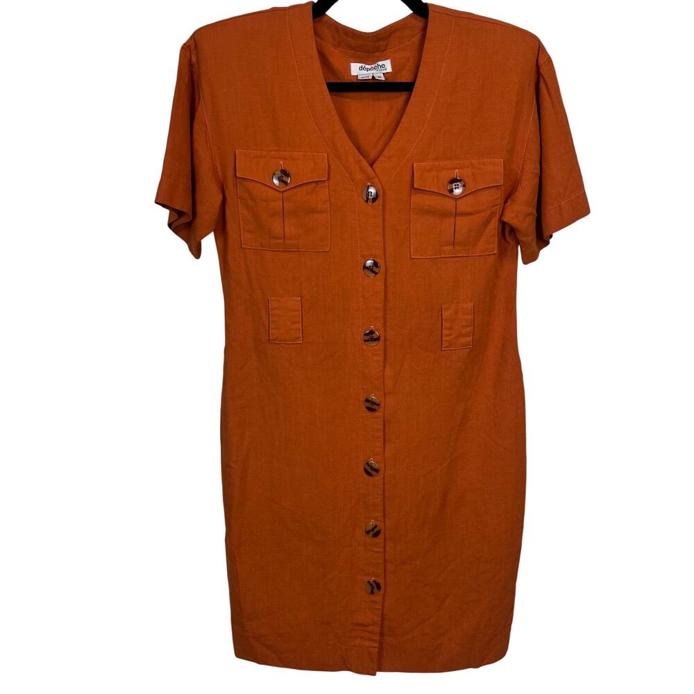 Vintage Depeche Mode Orange Dress